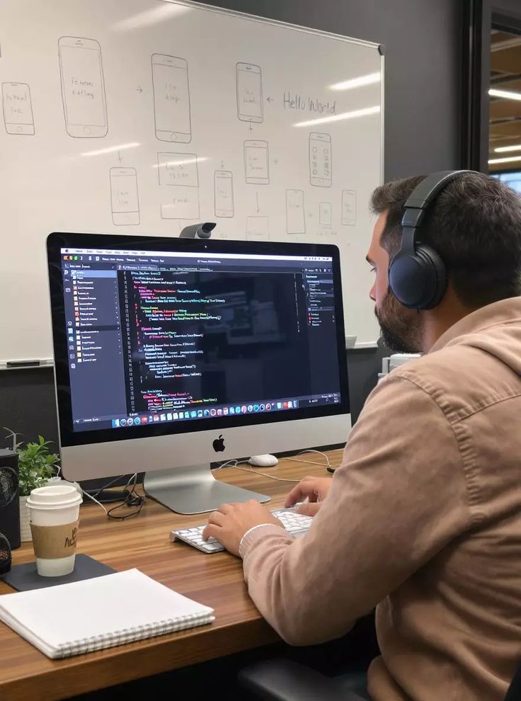 Студент Unit Framz за ноутбуком